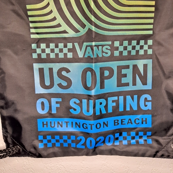 NEW Vans US Open Of Surfing Huntington Beach 2020 Cinch Bag VN0A5DZMBLK - Picture 4 of 5